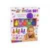 LEAN TOYS Matu krāsošanas komplekts bērniem 5 krāsas un dzēšgumijas