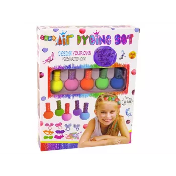 LEAN TOYS Matu krāsošanas komplekts bērniem 5 krāsas un dzēšgumijas