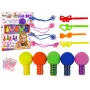 LEAN TOYS Matu krāsošanas komplekts bērniem 5 krāsas un dzēšgumijas