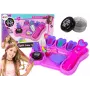 LEAN TOYS Matu veidošanas komplekts ar taisnotāju un krāsainiem krītiņiem šķipsnām + matu aksesuāri