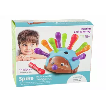 LEAN TOYS Hedgehog Puzzle Blue Colorful Spikes