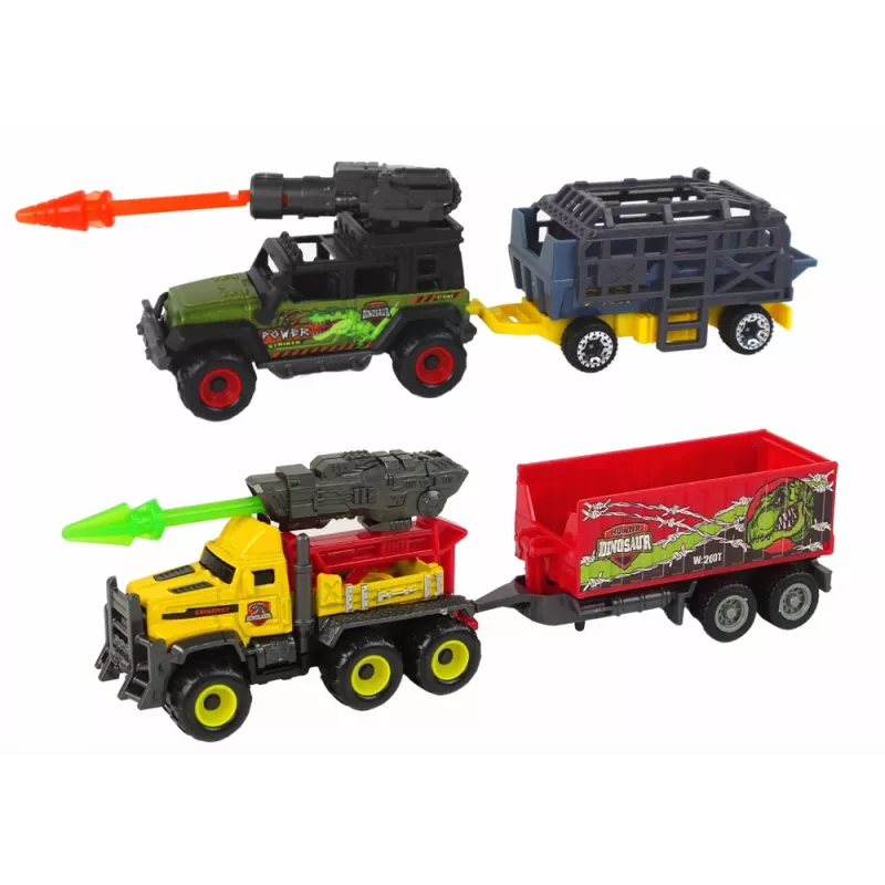 LEAN TOYS Helikopteru Dinozauru Transportlīdzekļu Komplekts 8 Krāsainas Detaļas