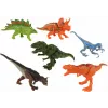LEAN TOYS Helikopteru Dinozauru Transportlīdzekļu Komplekts 8 Krāsainas Detaļas