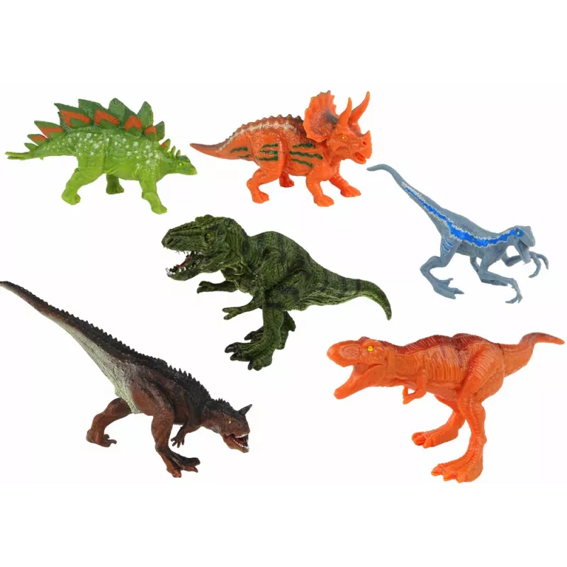 LEAN TOYS Helikopteru Dinozauru Transportlīdzekļu Komplekts 8 Krāsainas Detaļas