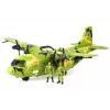 LEAN TOYS milzīgs militārais lidaparāts 55cm ar piederumiem