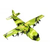 LEAN TOYS milzīgs militārais lidaparāts 55cm ar piederumiem