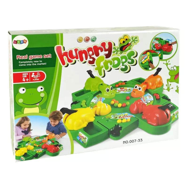 LEAN TOYS Hungry Frogs Arcade Game Leverage Balls