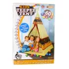 LEAN TOYS Indian Tipi teltis pamatne bērniem + 60 bumbiņas 155 cm