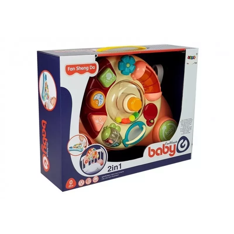 LEAN TOYS Interaktīvs bērnu paneļa rotaļlieta Mūzikas dzīvnieks Rozā