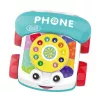 LEAN TOYS interaktīva krāsaina velkamā telefona rotaļlieta ar riteņiem