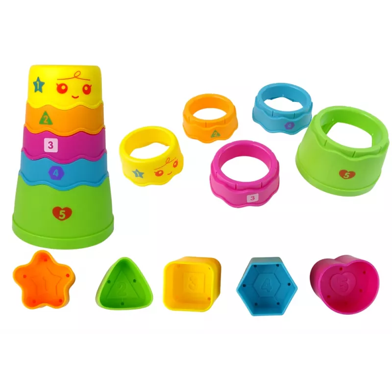 LEAN TOYS Interaktīvs izglītojošs galds ar bumbiņu šķirotāju un slidkalniņu Zils