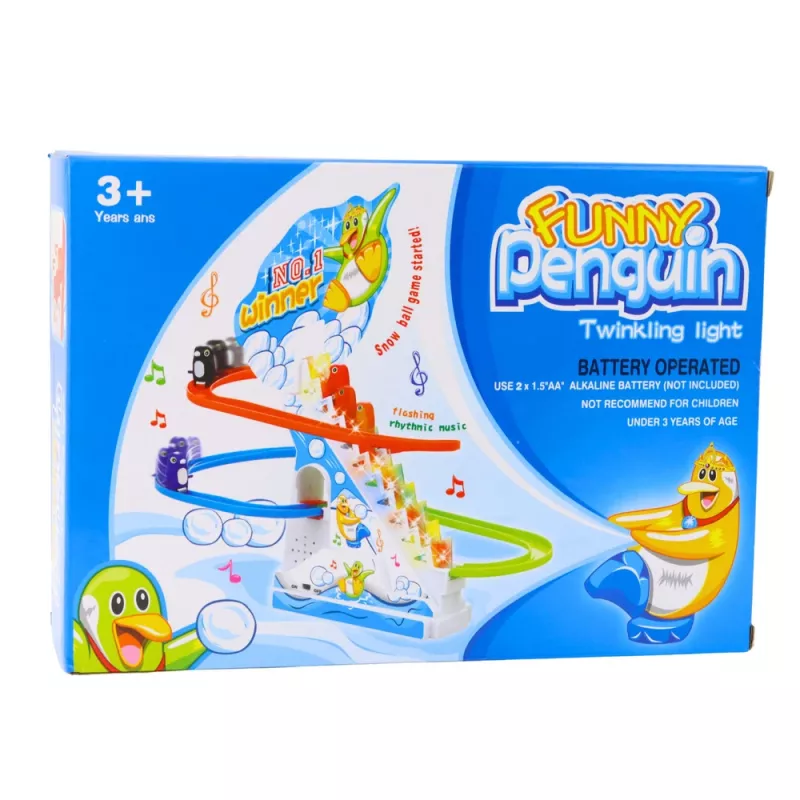 LEAN TOYS Interactive Penguins on Escalators Set for Kids