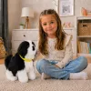 LEAN TOYS Interaktīvs plīša suns ar mīkstu kažoku Border Collie šķirne