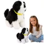 LEAN TOYS Interaktīvs plīša suns ar mīkstu kažoku Border Collie šķirne