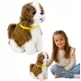 LEAN TOYS Interactive Plush Dog Soft Fur Shitzu Breed