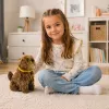 LEAN TOYS Interaktīvs plīša suns ar mīkstu kažoku - Noglāstiet tā galvu un uzziniet tā funkcijas
