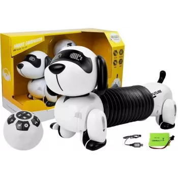 LEAN TOYS Interaktīvs robots suns ar tālvadību, mūziku un skaņu, tālvadības bumba