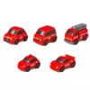 LEAN TOYS Interaktīvs trases automašīnu stāvlaukums, darbnīca un automazgātava – Ugunsdzēsēju rotaļu komplekts ar 8 automašīnām