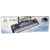 LEAN TOYS Tastatūra ar Mikrofonu Mūzikas Instruments Bērniem Melns