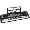 LEAN TOYS Tastatūra ar Mikrofonu Mūzikas Instruments Bērniem Melns