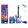 LEAN TOYS Bērnu rotaļu ģitāra ar pastiprinātāju un mikrofonu MP3 ieeja - 3+ gadi mūzikas instrumentu komplekts