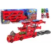 LEAN TOYS Lielā 3-Stāvu Kravas Piekabe Smagais Auto ar Izvelkamo Auto Palaišanas Rampu