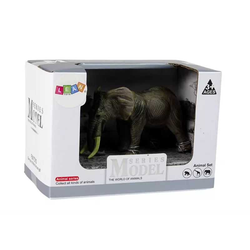 LEAN TOYS Lielā ziloņa kolekcionējama figūriņa Animals of the World