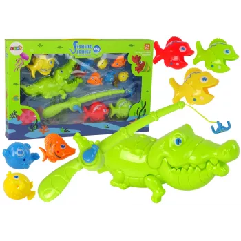 LEAN TOYS Lielais makšķerēšanas komplekts ar makšķeri Let's Go Fishing! 11 elementi