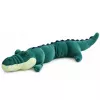 LEAN TOYS liela plīša krokodila maskota, mīksta rotaļlieta, reālistiska zaļa, 150 cm