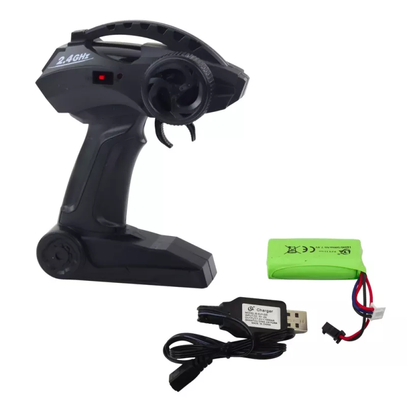 LEAN TOYS Liela attālināti vadāma bezceļu sporta automašīna RC Sudraba 1:8