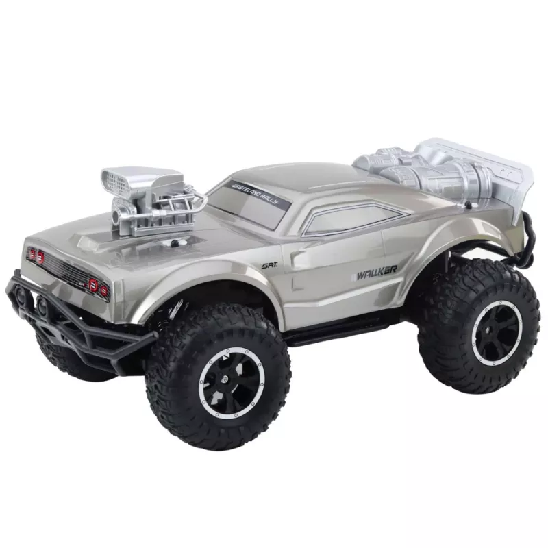 LEAN TOYS Liela attālināti vadāma bezceļu sporta automašīna RC Sudraba 1:8