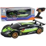 LEAN TOYS Liela attālināti vadāma sporta automašīna 1:10 Zaļa un Melna