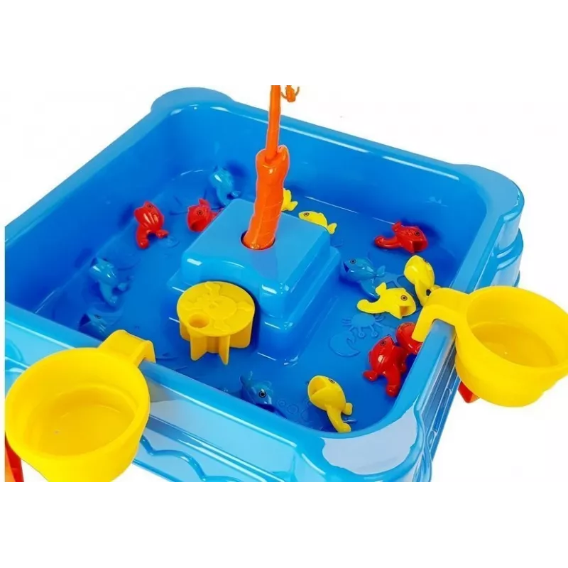 LEAN TOYS Lielais makšķerēšanas komplekts ar makšķerēm