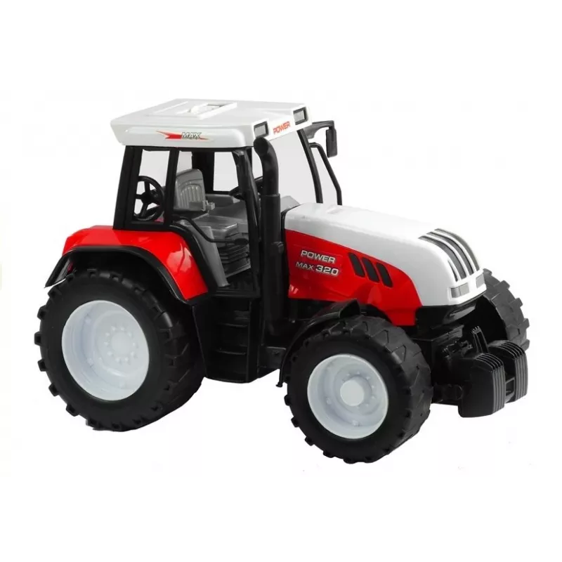 LEAN TOYS Liels traktors ar piekabi Lauksaimniecības mašīna 65 cm