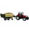 LEAN TOYS Liels traktors ar piekabi Lauksaimniecības mašīna 65 cm