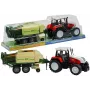 LEAN TOYS Liels traktors ar piekabi Lauksaimniecības mašīna 65 cm