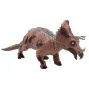 LEAN TOYS Lielā Triceratops dinozauru figūra ar skaņu 36 cm Brūna