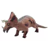 LEAN TOYS Lielā Triceratops dinozauru figūra ar skaņu 36 cm Brūna