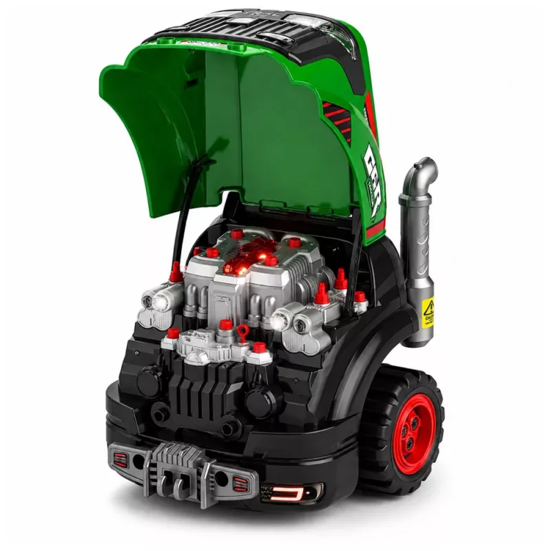 LEAN TOYS Mazā Meistara Izjaucamais Traktors ar Gaismām, Skaņām un Tvaiku