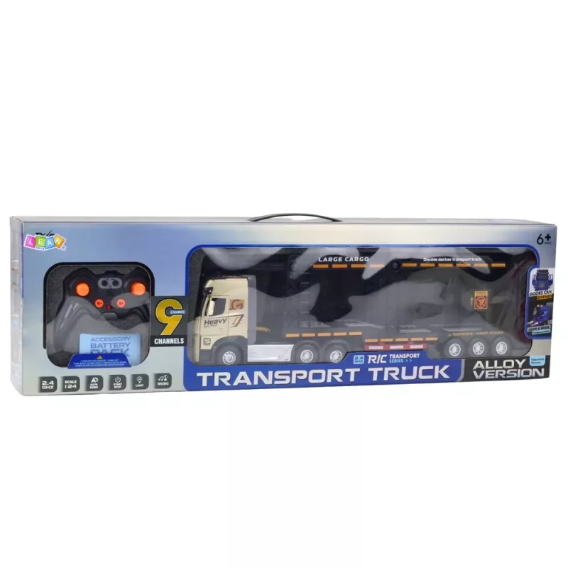 LEAN TOYS Lora Truck RC evakuators 1:24 2.4GHz ar gaismām un skaņām
