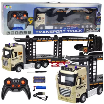 LEAN TOYS Lora Truck RC evakuators 1:24 2.4GHz ar gaismām un skaņām