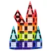 LEAN TOYS Magnētiskie konstruktoru bloki 3D paneļi Radošs STEM Krāsaini 27 gab.