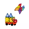 LEAN TOYS magnētiskie konstruktoru bloki 3D paneļi radošie STEM krāsaini 85 gab.