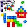 LEAN TOYS Magnētiskie konstrukcijas bloki Kubi Krāsaini 3D kubi 160 gab.