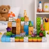 LEAN TOYS magnētiskie konstruktoru klucīši kubi Square World 3D 114 gabali