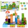 LEAN TOYS magnētiskie konstruktoru klucīši kubi Square World 3D 114 gabali