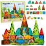 LEAN TOYS magnētiskie konstruktoru bloki Dinozauri Vulkanu komplekts - 43 gab. STEM izglītojoša būvēšanas rotaļlieta bērniem 3+