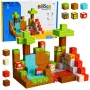 LEAN TOYS Magnētiskie konstrukcijas bloki Pixel World Krāsainie kubi 146 gab.