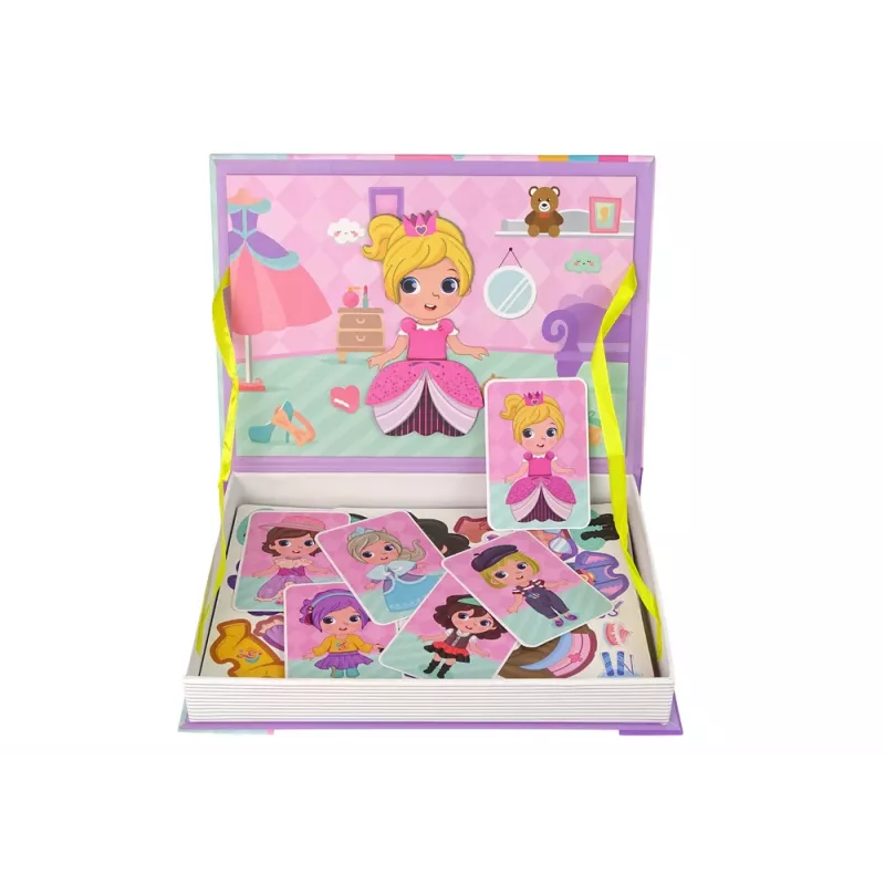 LEAN TOYS Magnētiskā puzļu grāmata Tērpu komplekti