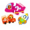 LEAN TOYS Magnētiskā puzle Transportlīdzekļi Mācību pārvietošanās līdzekļi 30 gab.